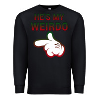 Black He's My Weirdo Galaxy Premium Sweatshirt - Bettercallsaul