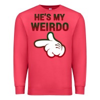 Cardinal He's My Weirdo Galaxy Premium Sweatshirt - Bettercallsaul