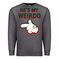 Charcoal Heather He's My Weirdo Galaxy Premium Sweatshirt - Bettercallsaul