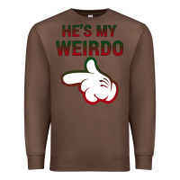 Chestnut He's My Weirdo Galaxy Premium Sweatshirt - Bettercallsaul