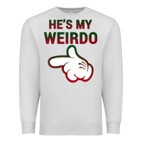 Dove Grey He's My Weirdo Galaxy Premium Sweatshirt - Bettercallsaul