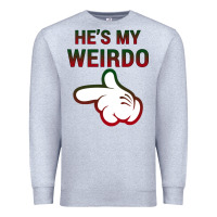 Heather Grey He's My Weirdo Galaxy Premium Sweatshirt - Bettercallsaul
