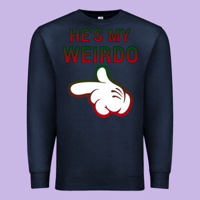 He's My Weirdo Galaxy Premium Sweatshirt Designed By Bettercallsaul