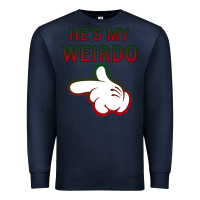 Navy He's My Weirdo Galaxy Premium Sweatshirt - Bettercallsaul