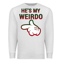 Oatmeal Heather He's My Weirdo Galaxy Premium Sweatshirt - Bettercallsaul