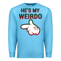 Ocean Blue He's My Weirdo Galaxy Premium Sweatshirt - Bettercallsaul