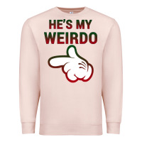 Pale Pink He's My Weirdo Galaxy Premium Sweatshirt - Bettercallsaul