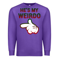 Purple He's My Weirdo Galaxy Premium Sweatshirt - Bettercallsaul