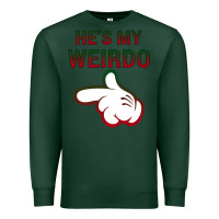 Sports Green He's My Weirdo Galaxy Premium Sweatshirt - Bettercallsaul