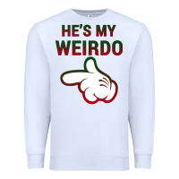 White He's My Weirdo Galaxy Premium Sweatshirt - Bettercallsaul