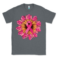 Charcoal Heather cancer ribbon sunflower Classic Tee - NancyCooperArtShop