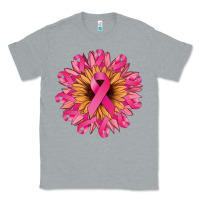 Heather Grey cancer ribbon sunflower Classic Tee - NancyCooperArtShop