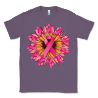 Lavender cancer ribbon sunflower Classic Tee - NancyCooperArtShop
