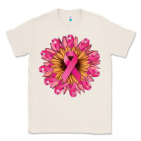 Natural cancer ribbon sunflower Classic Tee - NancyCooperArtShop