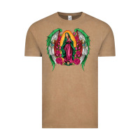 Vintage Coffee mexican flag wings our lady of guadalupe Vintage Tee - Artiststas