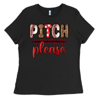 Black pitch please Ladies Tee - Zillion Design Studio