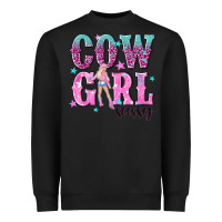 Black cowgirl sassy with pink cowgirl Heavyweight Sweatshirt - NancyCooperArtShop