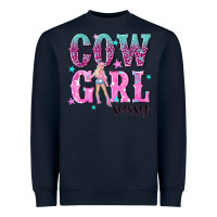 Navy cowgirl sassy with pink cowgirl Heavyweight Sweatshirt - NancyCooperArtShop