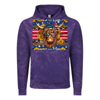Cloud Purple 4th of july longhaired cow tumbler Vintage Hoodie - Jasminsmagicworld