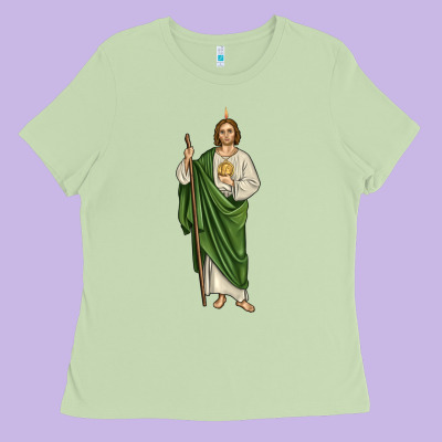 San Judas1 Ladies Tee Designed By Jahusdesignshop