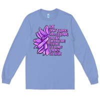 Colony Blue purple pancreatic cancer sunflower and cancer ribb Long Sleeve Tee - MaliasSmallBusiness