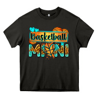 Asphalt basketball mini with leopard Heavy Core Tee - Zillion Design Studio