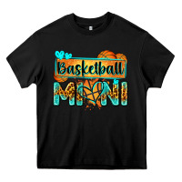 Black basketball mini with leopard Heavy Core Tee - Zillion Design Studio