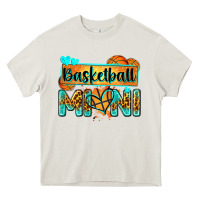 Cream basketball mini with leopard Heavy Core Tee - Zillion Design Studio