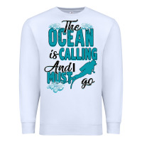 White The Ocean Is Calling Premium Sweatshirt - Bettercallsaul