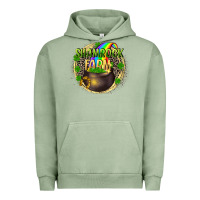 Pigment Oil Green St. Patrick's Shamrock farm Urban Hoodie - CowGirlArtShop