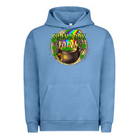 Pigment Pebble Blue St. Patrick's Shamrock farm Urban Hoodie - CowGirlArtShop