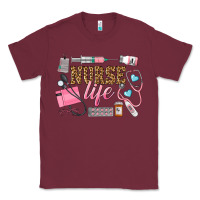 Burgundy Western Nurse Life Classic Tee - LillyAllenDesigns