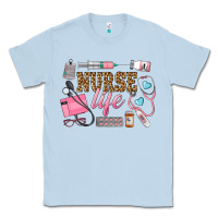 Dusty Blue Western Nurse Life Classic Tee - LillyAllenDesigns