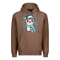 Chestnut snowman coffee cup Premium Hoodie - JahusDesignShop