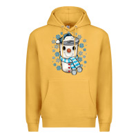 Snowman Coffee Cup Premium Hoodie | Teevron