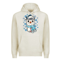 Oatmeal Heather snowman coffee cup Premium Hoodie - JahusDesignShop