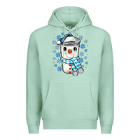 Seafoam snowman coffee cup Premium Hoodie - JahusDesignShop