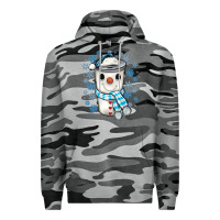 Slate Camo snowman coffee cup Premium Hoodie - JahusDesignShop