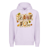 Lilac Thankful with Plate Premium Hoodie - texasbilliewilder