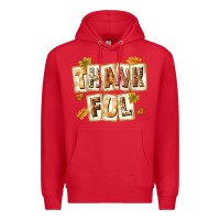 Red Thankful with Plate Premium Hoodie - texasbilliewilder