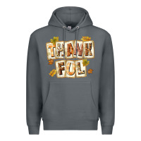 Rock Thankful with Plate Premium Hoodie - texasbilliewilder