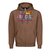 Chestnut The Princess Has Arrived Zipper Hoodie - MaliasSmallBusiness