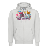 Dove Grey The Princess Has Arrived Zipper Hoodie - MaliasSmallBusiness