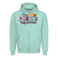 Seafoam The Princess Has Arrived Zipper Hoodie - MaliasSmallBusiness