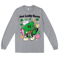 Heather Grey one lucky nurse belt bag Long Sleeve Tee - MaliasSmallBusiness