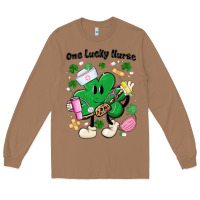 Toasted Coconut one lucky nurse belt bag Long Sleeve Tee - MaliasSmallBusiness