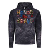 Cloud Black honor the brave Vintage Hoodie - RanaPortraitStore