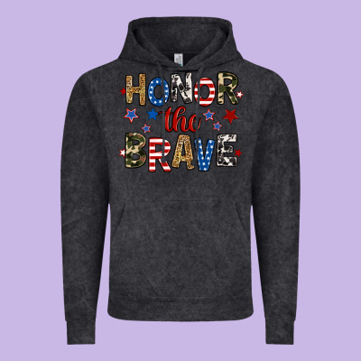Honor The Brave Vintage Hoodie Designed By Ranaportraitstore