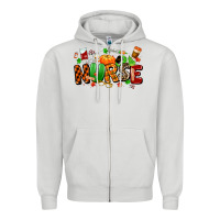 Dove Grey fall nurse Zipper Hoodie - MaliasSmallBusiness
