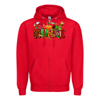 Red fall nurse Zipper Hoodie - MaliasSmallBusiness